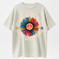 Imagine All the People Living Life in Peace Floral Daisy T-Shirt