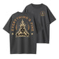 Vintage Distressed Meditating Skeleton T-shirt | Everything's Fine Gothic Casual Graphic Tee