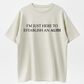 I'm Just Here To Establish An Alibi Shirt, True Crime Shirt, Sarcastic Tshirt, Funny Shirt