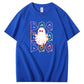Halloween Boo Boo Boo Ghost Funny Pattern  Print 100%Cotton T-Shirt