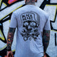 BLACK HEART Skull Print Men's T-shirt