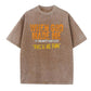 When God Made Me He Grinned And Said This'll Be Fun Pattern Crew Neck T-Shirt