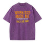 When God Made Me He Grinned And Said This'll Be Fun Pattern Crew Neck T-Shirt