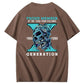 Gen X Skull Pattern 100%Cotton T-Shirt