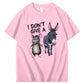 I Don't Give A Rats Ass Mouse & Donkey T-Shirt