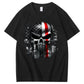 Skull Pattern Print 100%Cotton T-Shirt