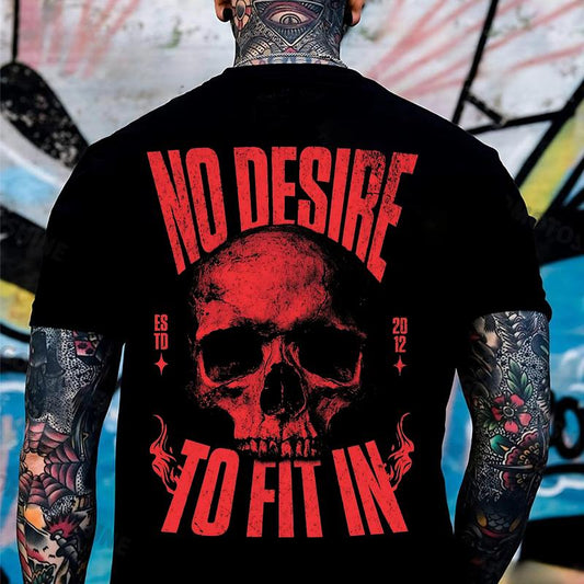 No Desire To Fit In 100% Cotton T-Shirt