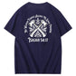 No Weapon Pattern Print Crew Neck T-Shirt
