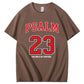 Psalm 23 The Load Is My Shepherod  Pattern Print 100%Cotton T-Shirt