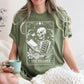 Halloween The Reader Tarot Card Unisex Washed T-shirt