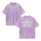 100% Cotton "I’m Friendly, But My Wife Isn’t" T-Shirt – Witty Couple Humor Tee, Soft & Premium Fit
