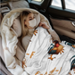 F-CAW-F Funny Rooster Flannel Blanket 320g