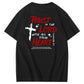 Trust In The  Lord Pattern Print Crew Neck T-Shirt