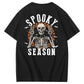 Halloween Spooky Season Funny Skll Pattern  Print 100%Cotton T-Shirt