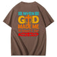 When God Made Me He Grinned  And Said This'll Be Fun Funny Pattern  Print 100%Cotton T-Shirt