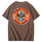 Always Tired  Never Broke Pattern Print 100%Cotton T-Shirt