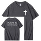 Salmernes 91 Mønster 100 & Bomuldsprint T-shirt