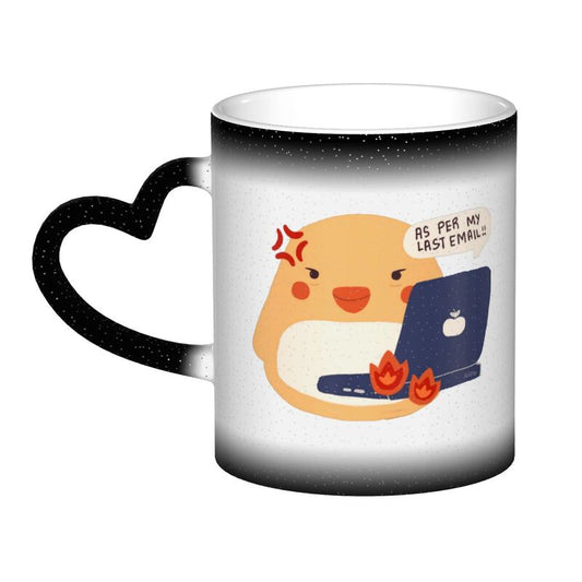 As Per My Last Email Angry Chick Heat-Activated Color Changing Mug