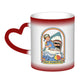 Stay Positive Retro Shark & Scuba Heat-Activated Color Changing Mug