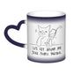 Let's Get Drunk And Judge People Together Sarcastic Cat Heat-Activated Color Changing Mug