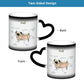 Anatomy Of A Pug Funny Dog Diagram Heat-Activated Color Changing Mug