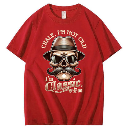 I' m Classic Skull Pattern Print 100%Cotton T-Shirt