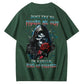 Don't Try To Figure Me Out Skull Pattern  Print 100%Cotton T-Shirt