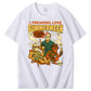 I Freaking Love Summerween Funny Pattern  Print 100%Cotton T-Shirt