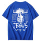 Jesus Forgive Pattern Print 100%Cotton T-Shirt