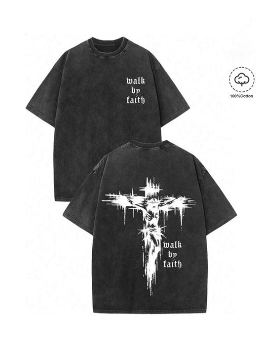Walk By Faith Washed T-Shirt