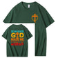 When God Made Me He Grinned  And Said This'll Be Fun Funny Pattern  Print 100%Cotton T-Shirt