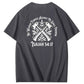 No Weapon Pattern Print Crew Neck T-Shirt