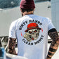 Dirty Hands Clean Money  Pattern Print 100%Cotton T-Shirt