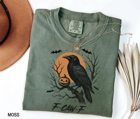 Black Bird Shirt, F-CAW-F Raven Shirt, Gift For Her