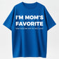 Cotton Funny Moms Favorite Son Daughter I'm Mom's Favorite T-Shirt Golf Gift for Men and Women Summer Wear