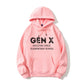 100% Cotton "Gen X: Adulting Since Elementary School" Hoodie – Humorous Generation X Sweatshirt