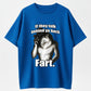 Urbntees If They Talk Behind Your Back Fart Cowboy Wolf Funny Graphic Pure Cotton T-Shirt