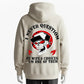 Edgy Skull Graphic Hoodie – 'I Never Question' Bold Design for Unique Street Style