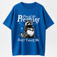 Feral & Pregnant Don't Touch Me Funny Pregnant Raccoon T-Shirt