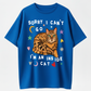 "Sorry, I Can'T Go, I'M a Home Cat, " All-Season Wear, Street Style And Versatile Casual Basic Tees
