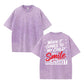 When It Comes To My Child Smile In My Mugshot Vintage Washed Tee