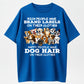 Funny Dog Hair Graphic Tee - Rich vs Happy People Quote Cotton Unisex Streetwear T-Shirt