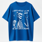 Trendy Skeleton Shirt | Asked myself if I’m okay | We Both Start Laughing | Funny Quotes Shirt