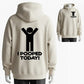 Premium Custom 'I Pooped Today! Hilarious Graphic Hoodie - 100% Cotton