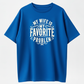 Heat Transfer Funny "My Wife is My Favorite Problem" Humorous Quote, Casual Streetwear Men's Shirts Graphic Tee