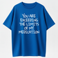 Humorous “You Exceed My Medication Limits” Print Unisex Slightly Stretchy Geometric Fabric, Casual Style, Ideal Gift for Senior Men & Women Pullover