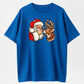 Santa and Reindeer Christmas Shirt, Cute Santa Boop Graphic Tee, Vintage Christmas T-Shirt, Funny Holiday Shirt, Unisex Christmas Gift