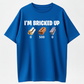 Men's Short-Sleeve Round Neck Soft Streetwear "I'm Bricked Up" Meme Graphic T-Shirt