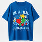 Urbntees In April We Wear Blue Autism Awareness Puzzle Piece Cotton T-Shirt