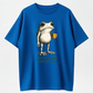 "I HAVE TO SAY WEIRD STUFF "Funny Frog Oversized Vintage Graphic T-Shirt
